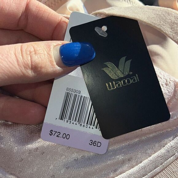 Wacoal NWT Back Appeal Underwire Bra Crystal Pink Bra 36D - Picture 7 of 7